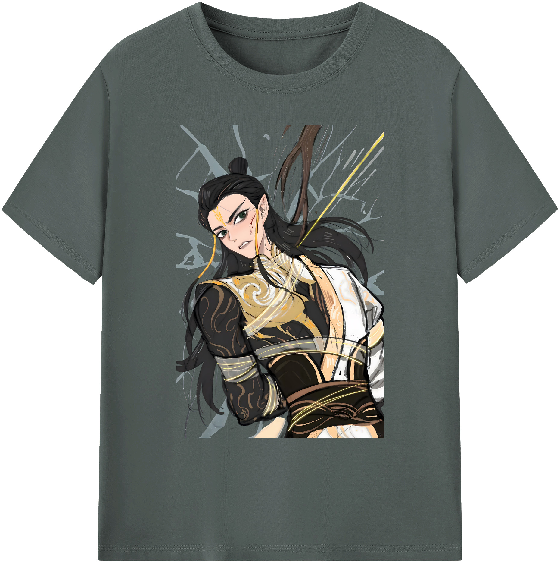 （画像用） Ne Zha 2 ナタ 魔童の大暴れ 綿100％ メンズ半袖Tシャツ｜肌触りやわらか＆通気性